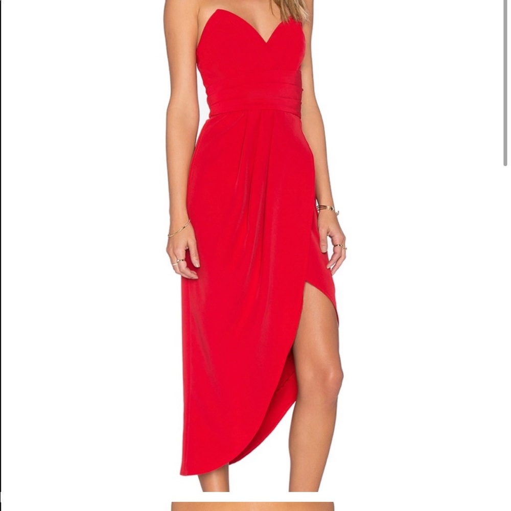 Strapless red lovers and friends dress never worn